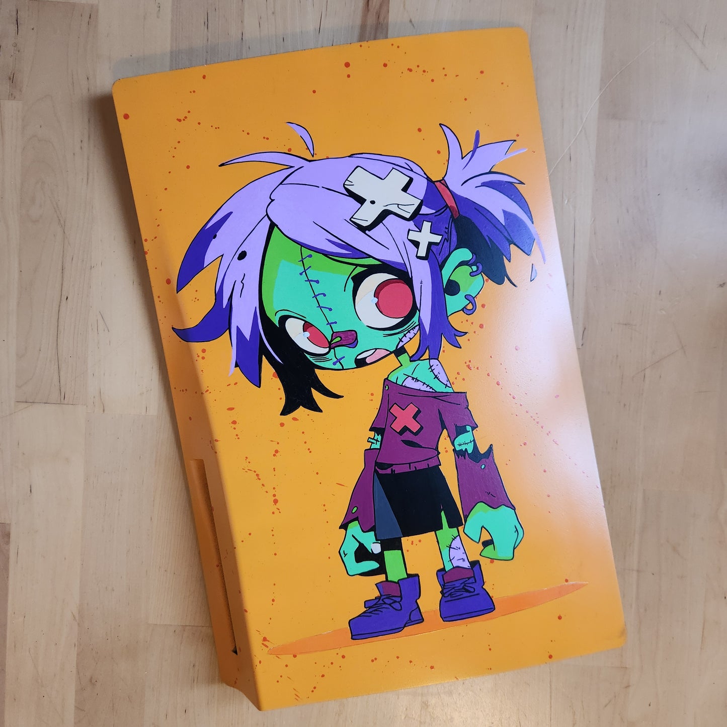Plaque Ps5 Custom - Zombie Girl