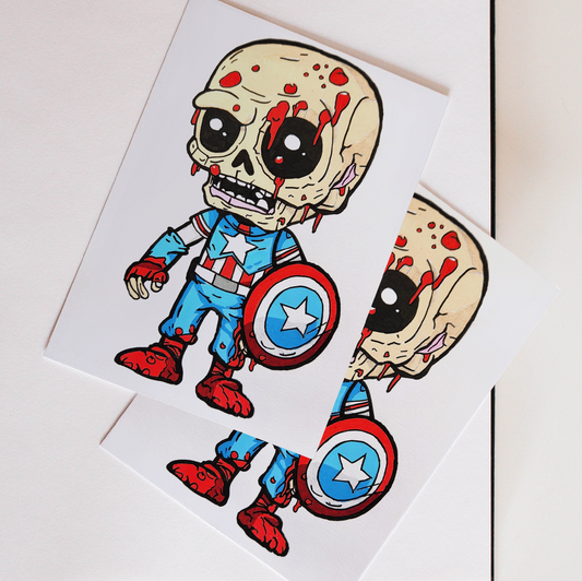 Captain America Zombie - A6