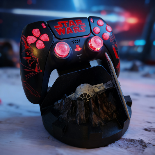 Manette Ps5 Custom - Côté Obscur - Kit LED