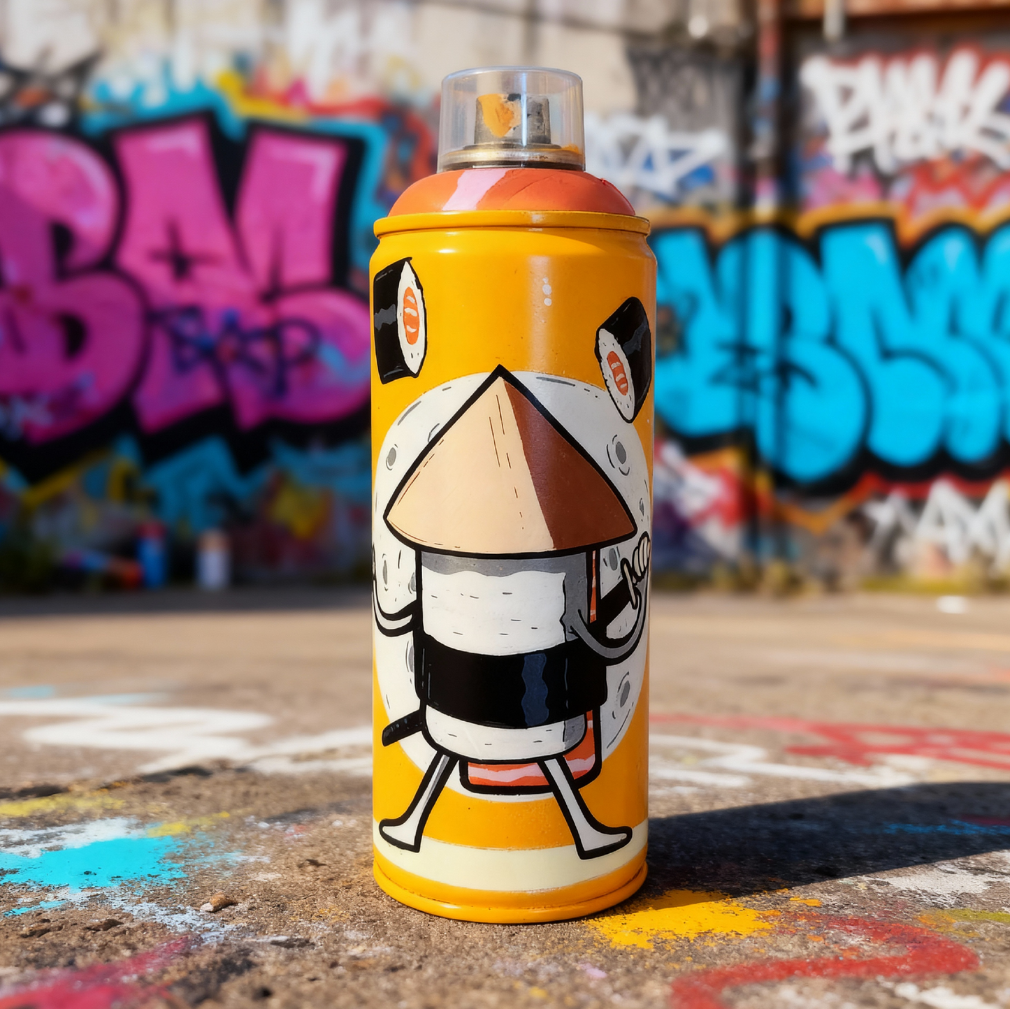 Samuraï Sushi - Bombe de peinture Custom