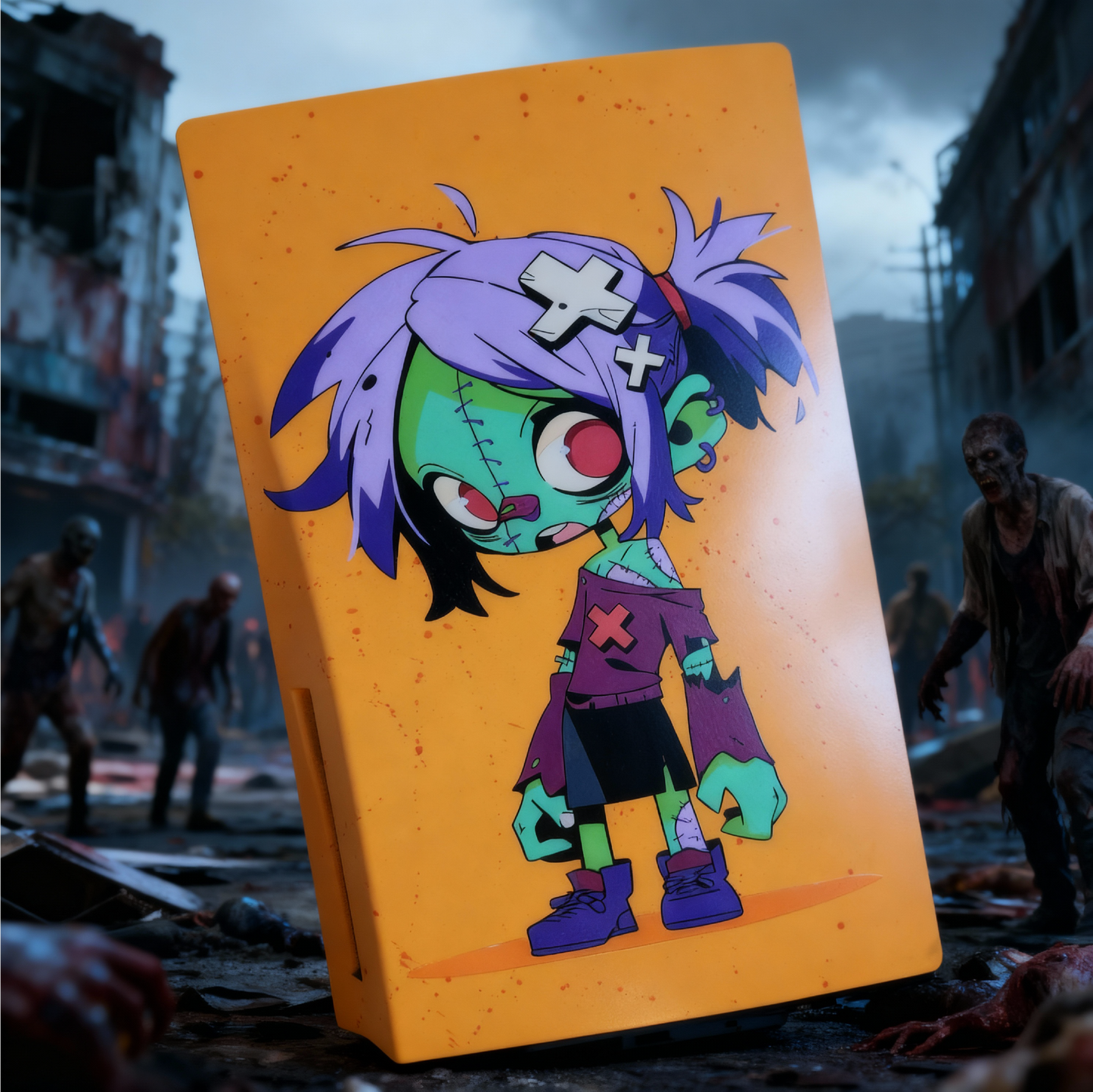 Plaque Ps5 Custom - Zombie Girl